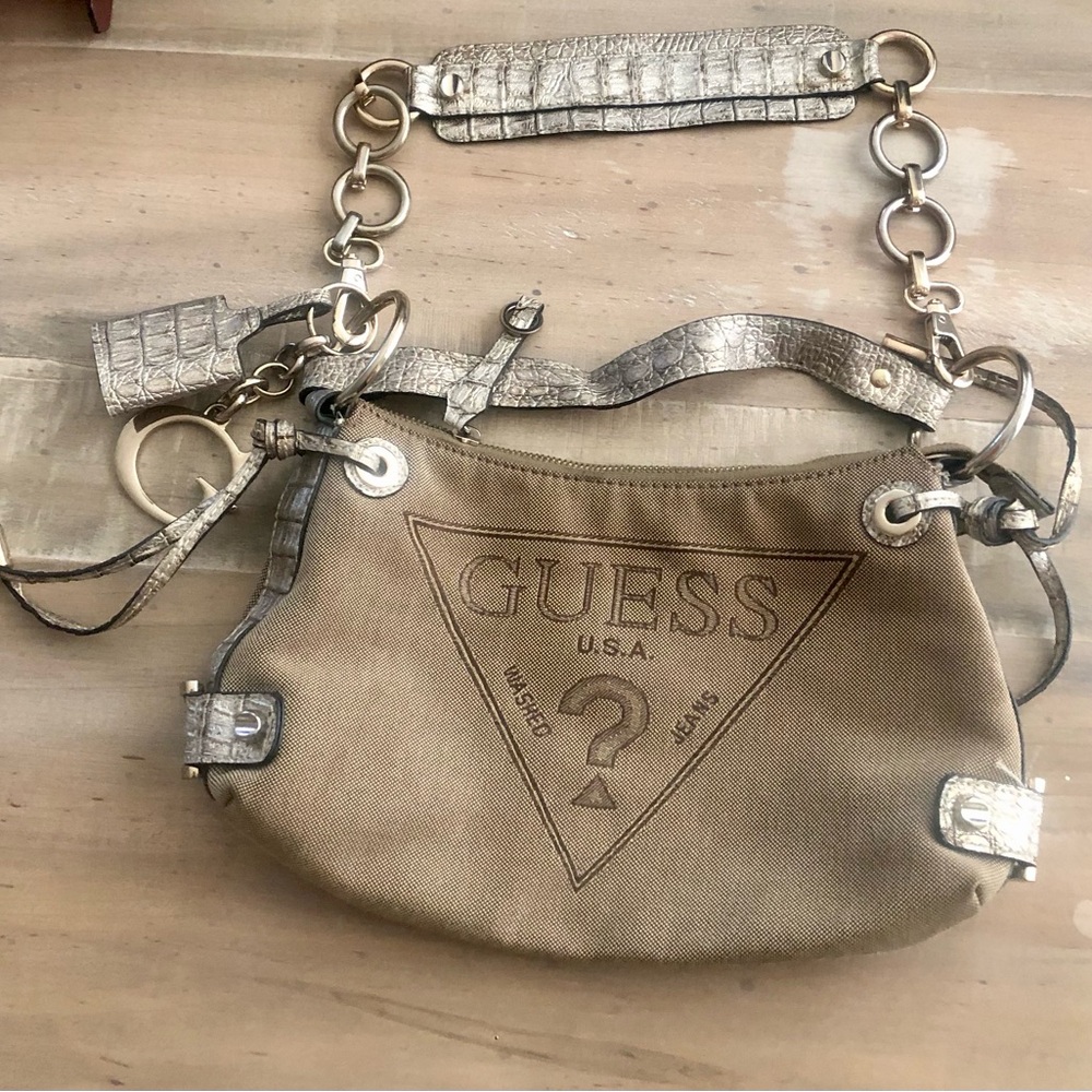 Guess gold purse